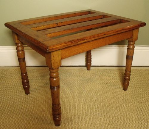 19th C Oak Luggage Rack