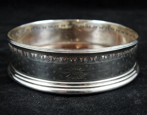 Silver Bottle / Decanter Coaster