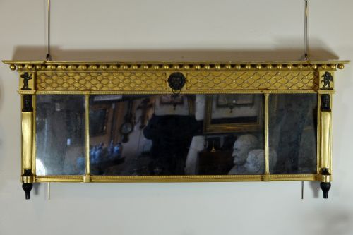 Regency Gilt Overmantle Mirror