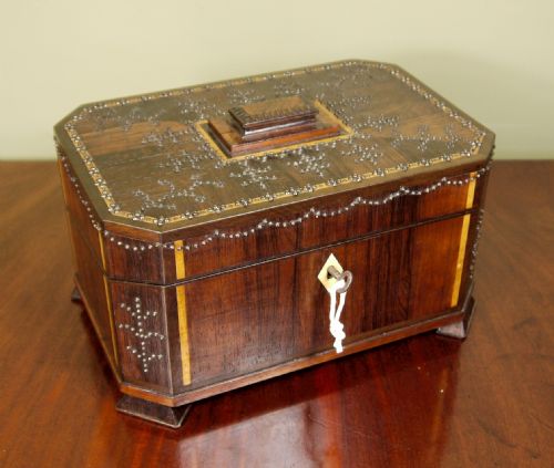 19th C Rosewood Sewing Box