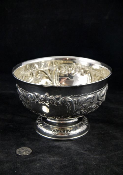 Silver Rose Centre Bowl