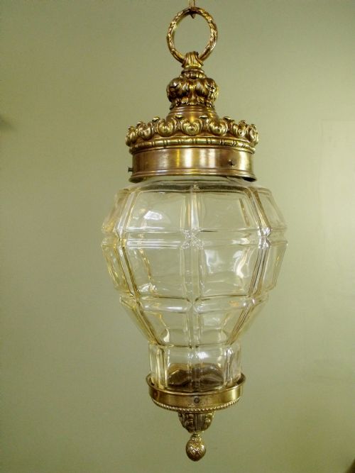 19th C Octagonal Hanging Light