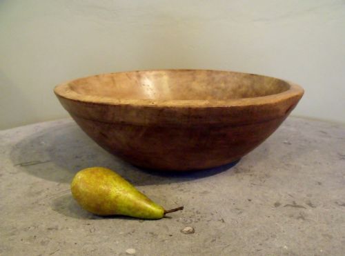 19th C Wooden Dairy Bowl