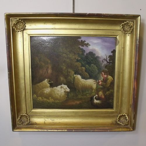 19th C Painted Porcelain Panel