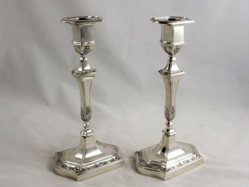 Pair of Silver Candlesticks