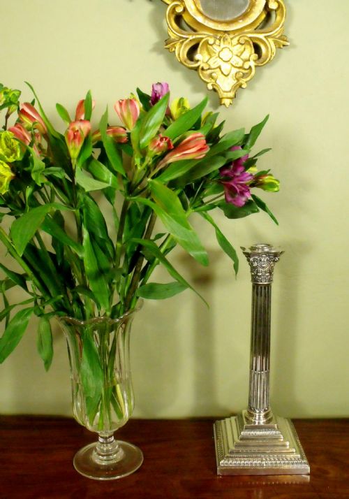 Silver Plated Lamp Base