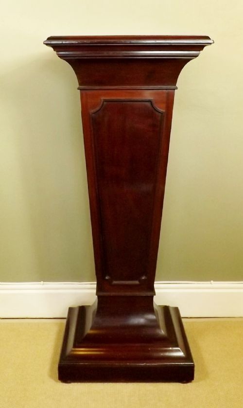 Large 19th C Mahogany Pedestal