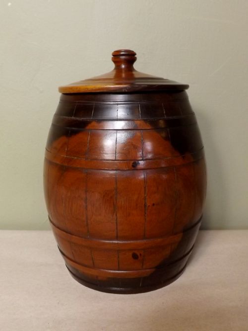 19th C Lignum Vitae Jar