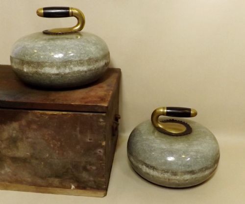 Pair 19th C Curling Stones