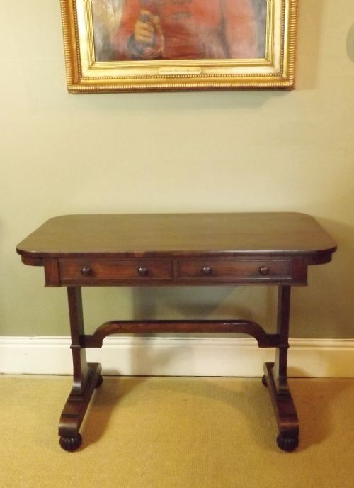 19th C Rosewood Writing Table