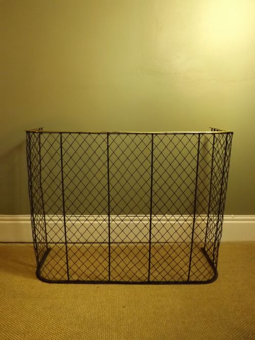 19th C Brass & Wirework Nursery Guard