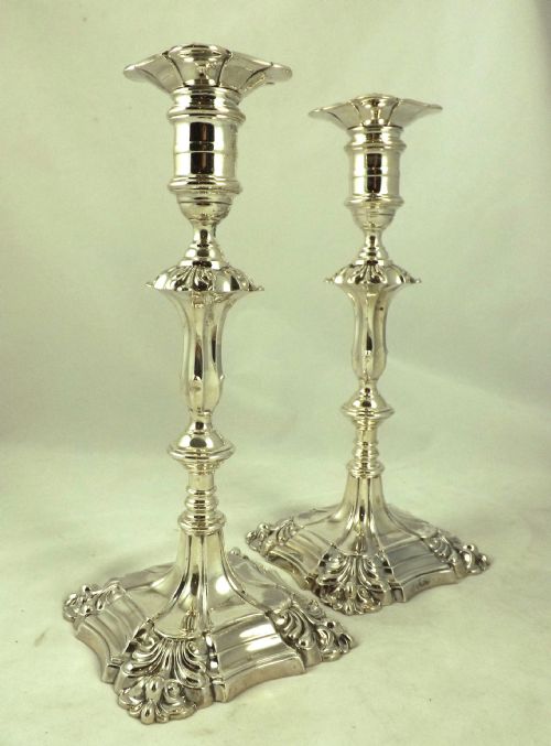 Pair Silver Candlesticks