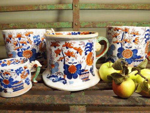 Collection of Large Ironsone Mugs