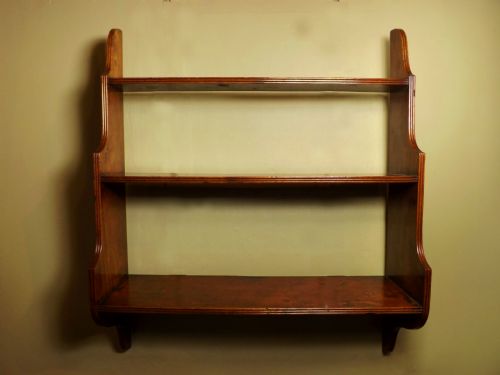 19th C Mahogany Hanging Shelves