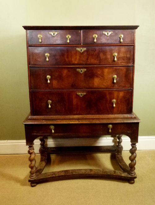 Queen Anne Chest on Stand C 1700