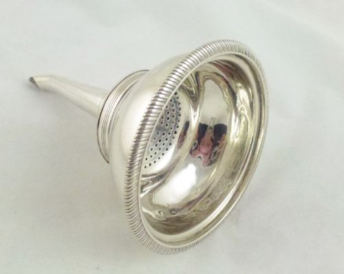 Georgian Silver Wine Funnel