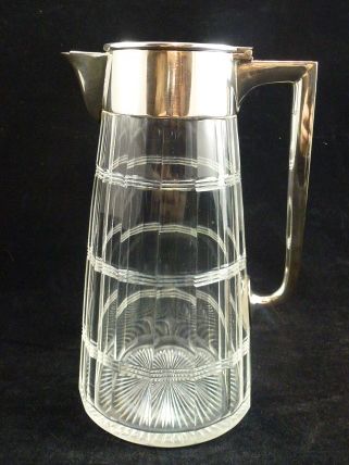 19th C Cut Glass Claret Jug