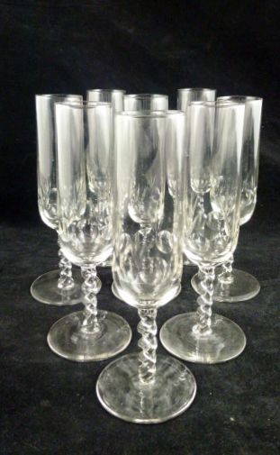 Set of 8 Champagne Glasses