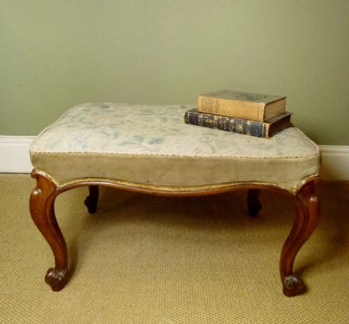 Antique 19th C Mahogany Centre Stool