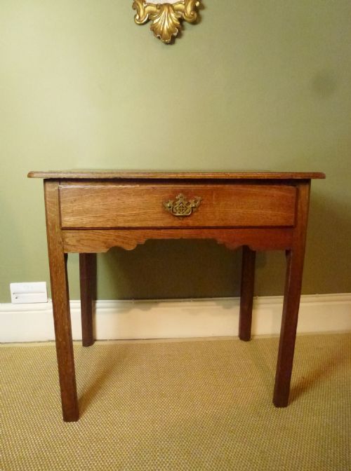 18th C Oak Side Table