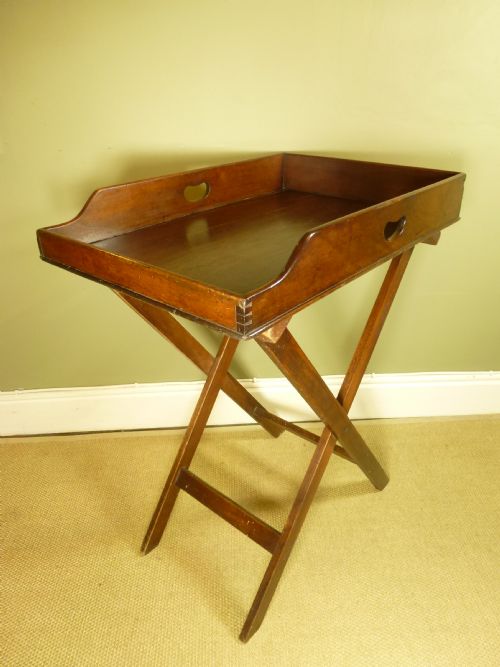 Antique Butlers Tray and Stand