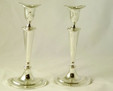 Antique Silver Candlesticks