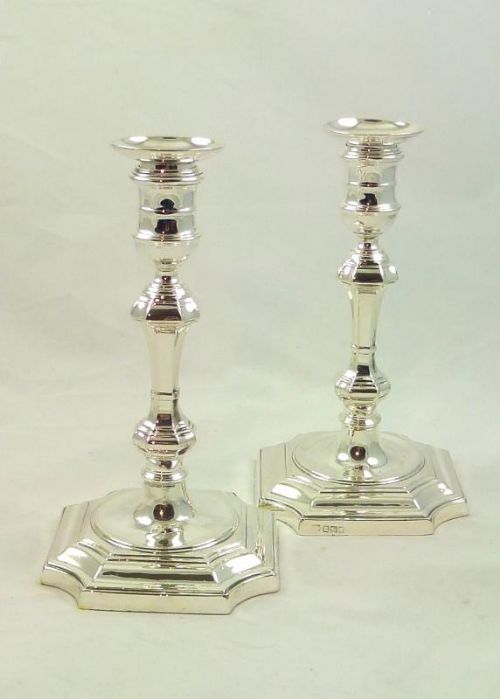 Pair Silver Candlesticks