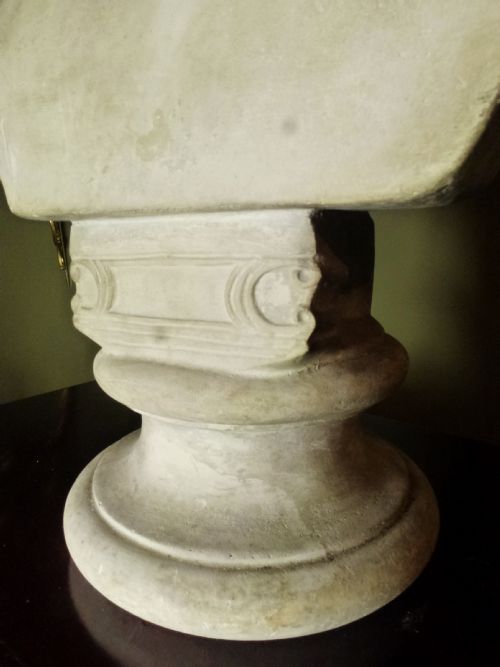 fig 2. PLASTER BUST OF GREEK GOD