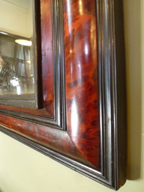 Antique 18th C Tortoiseshell Mirror