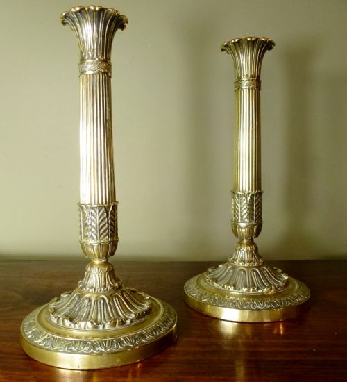 Pair of Regency Candle Sticks