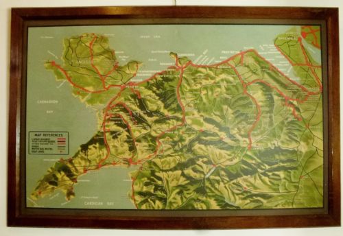 1920'S Antique Map of North Wales Railways