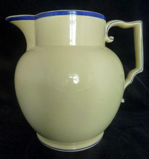 Large 19th C Creamware Jug