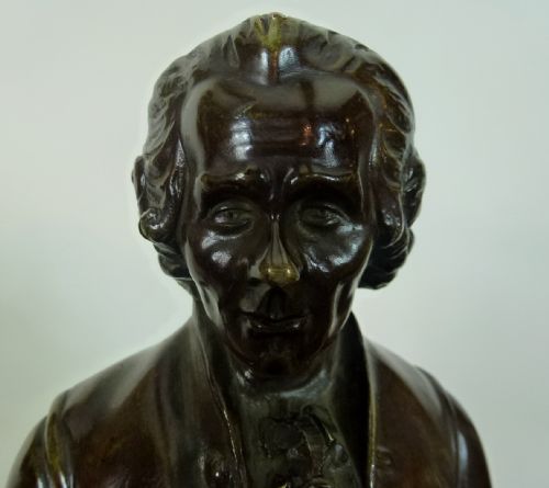 19th C Bronze of Rousseau