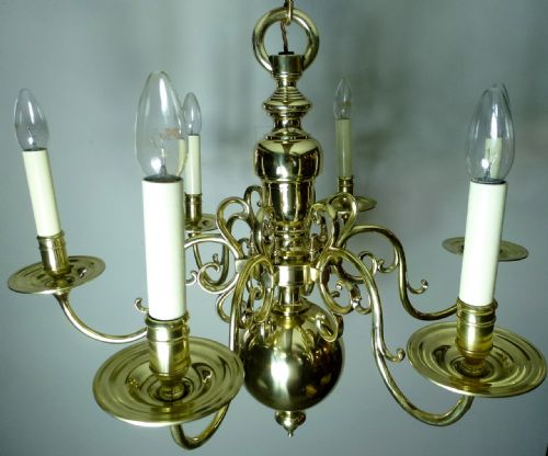 Mid-19th C 6-Branch Centre Light