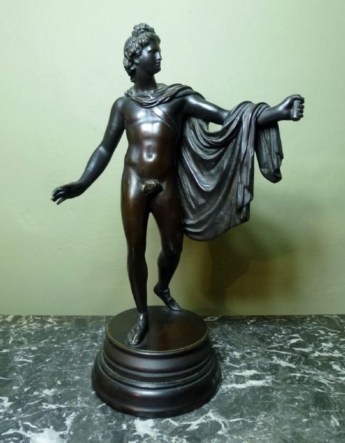 Antique Grand Tour Bronze - Apollo Belvedere