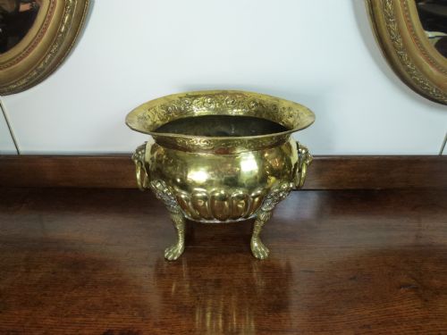 19th C Dutch Brass Planter