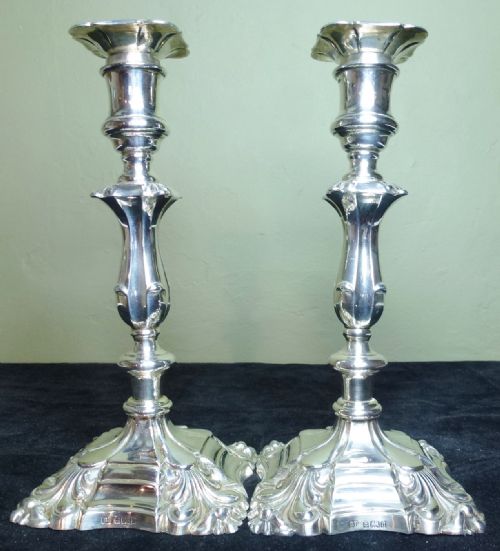 Pair of Silver Candle Sticks