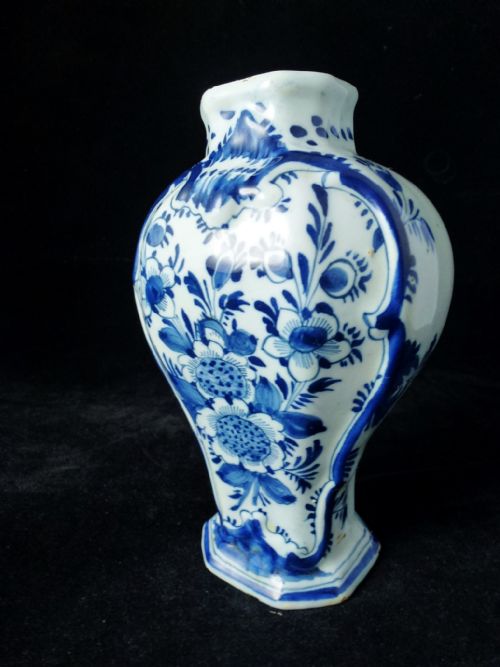 18th C Delft Vase