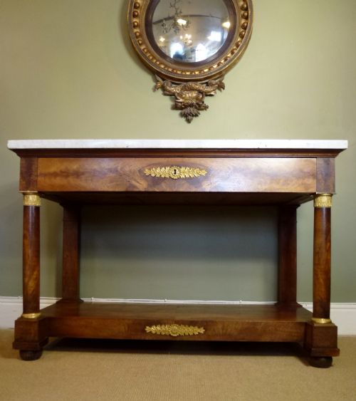 Early 19th C Walnut Console Table