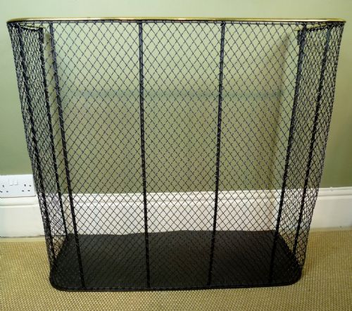 19th C Brass & Wire-work Nursery Guard