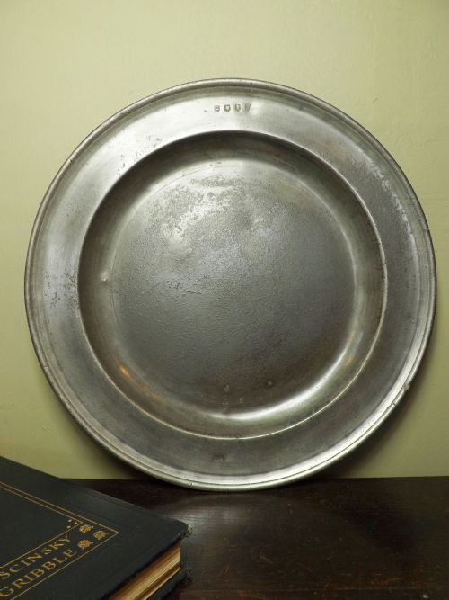 18th C Pewter Charger