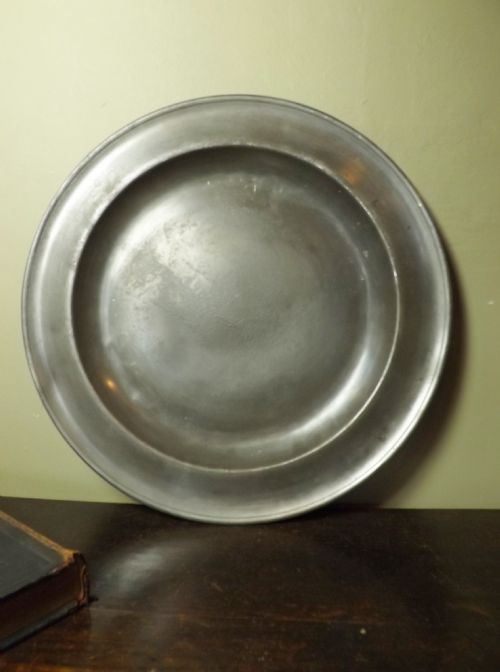 Large Pewter Charger