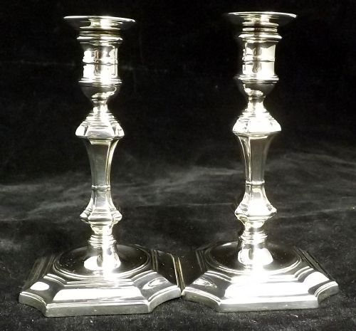 Pair of Silver Candle Sticks