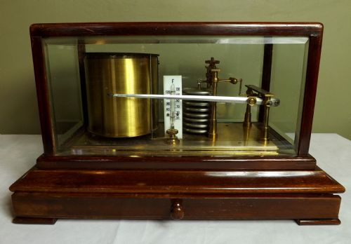 Mahogany-cased Barograph