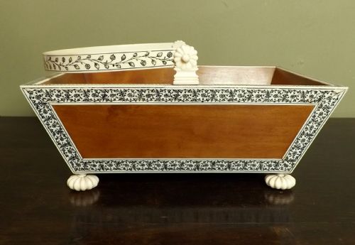19th C Anglo-indian Sewing Basket