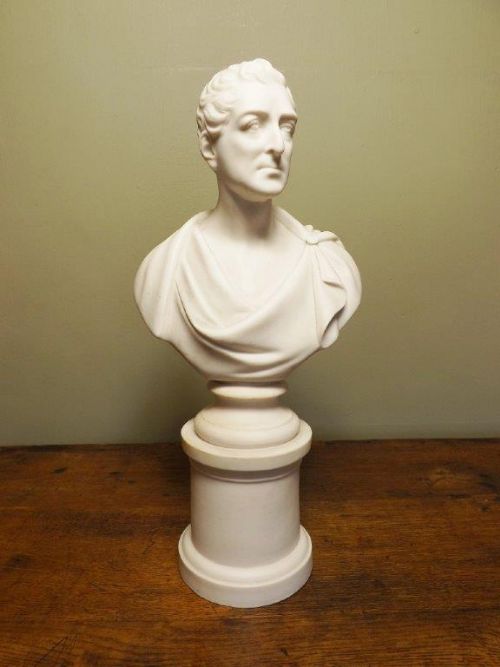Antique Parian Bust Duke of Wellington