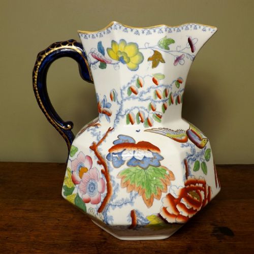 Large Masons Ironstone Jug C 1840