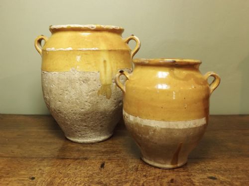 19th C Confit Pots