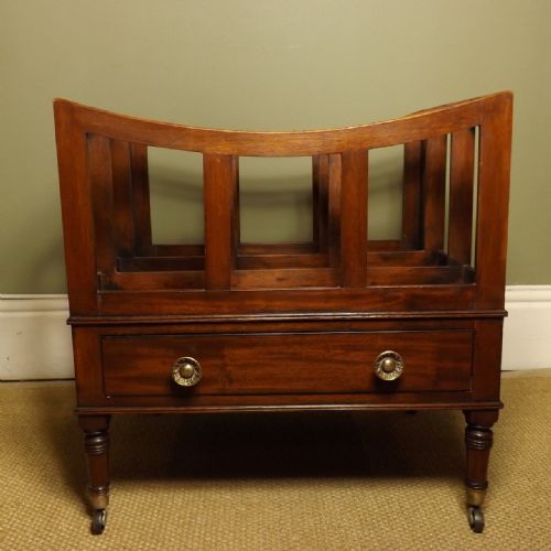 George III Mahogany Canterbury