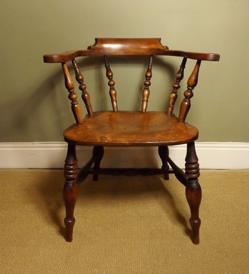 19th C Elm Tavern, Captain's, Chair